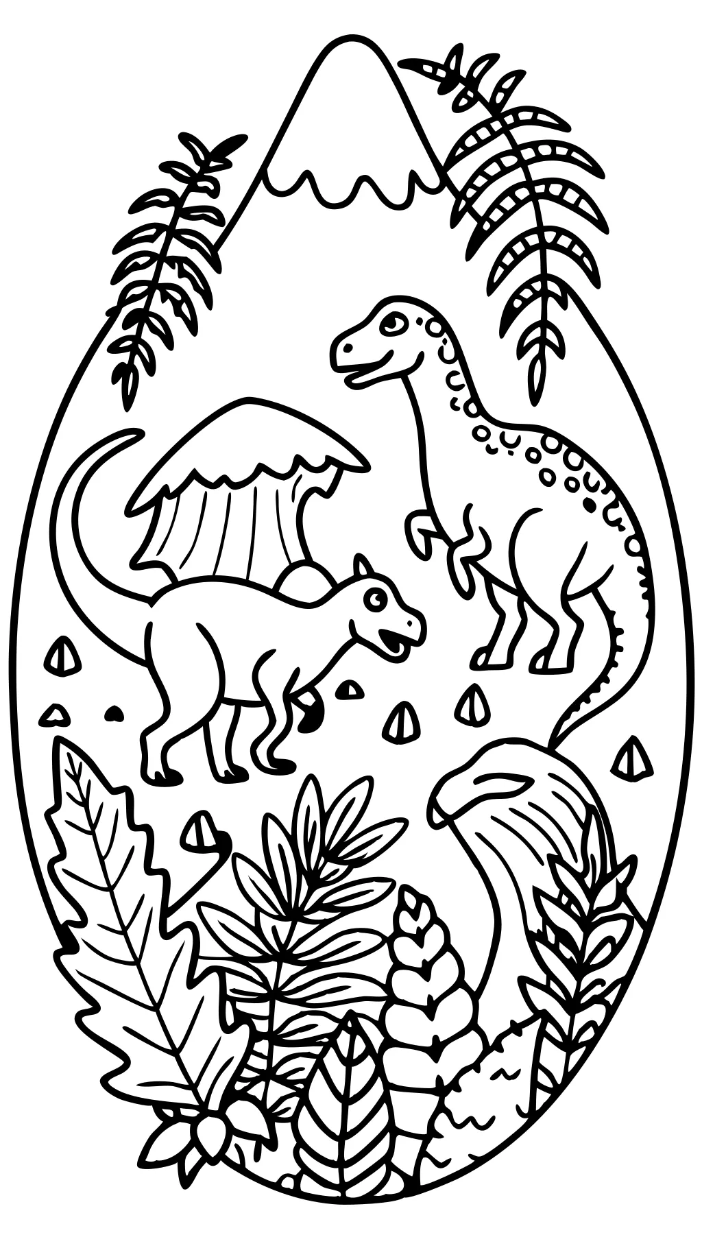 adult coloring pages dinosaur